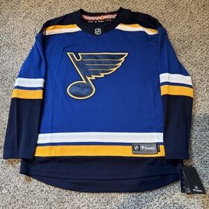 NHL Jersey St Louis Blues Size Large Plain Fanatics Breakaway New With Tag
